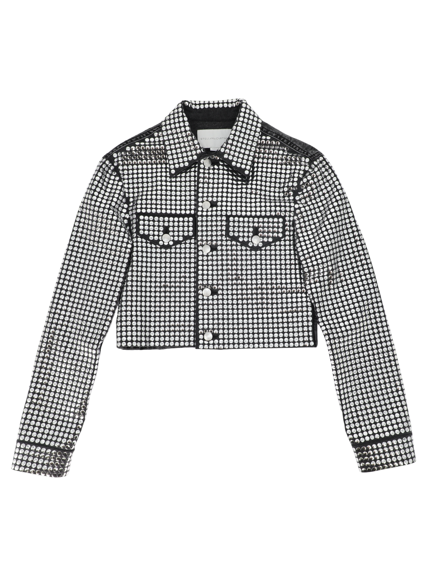 Stella McCartney Mirror-Embellished Denim Jacket