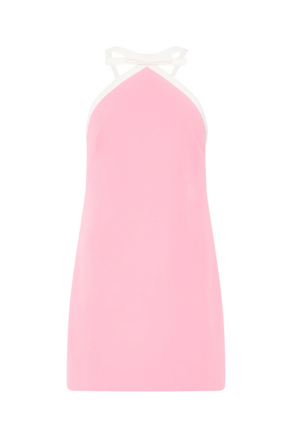 Milly Shane Cady Mini Dress in Baby Pink