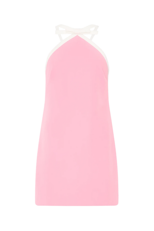 Milly Shane Cady Mini Dress in Baby Pink
