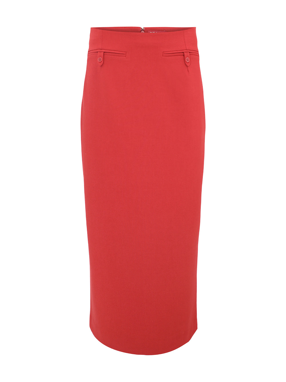 Staud Smith Skirt in Rouge