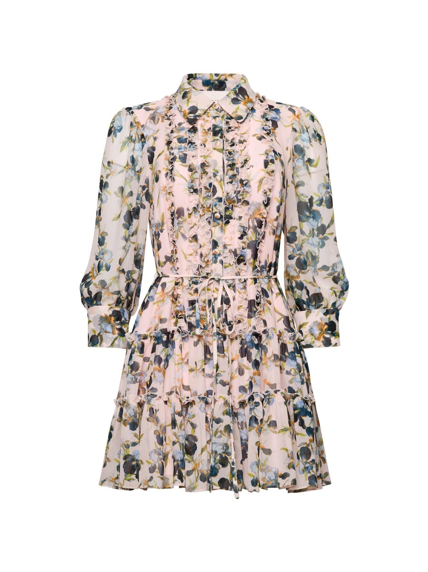 Cinq à Sept Trailing Iris Rhys Dress in Rosy Cloud Multi