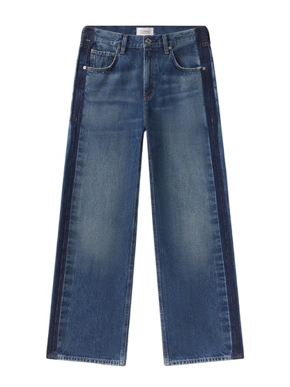 Citizens of Humanity Lindz Easy Straight Tuxedo Stripe Jean in Liro