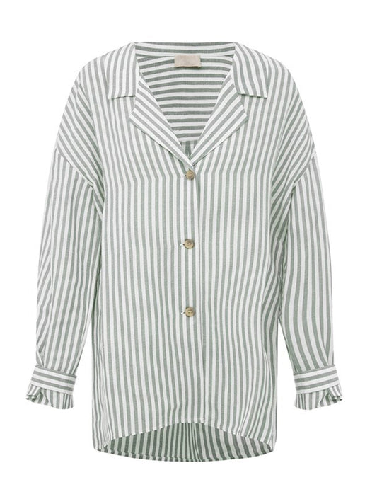 Posse Zadie Shirt in Seagrass Stripe