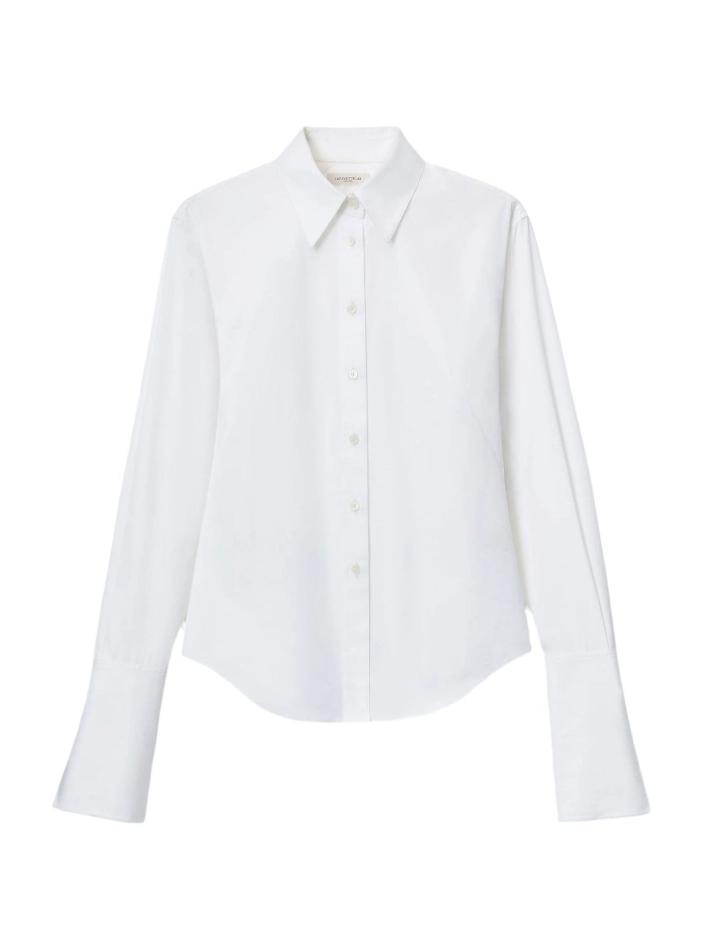 Lafayette 148 Organic Cotton Poplin Fitted Shirt (More Colors)
