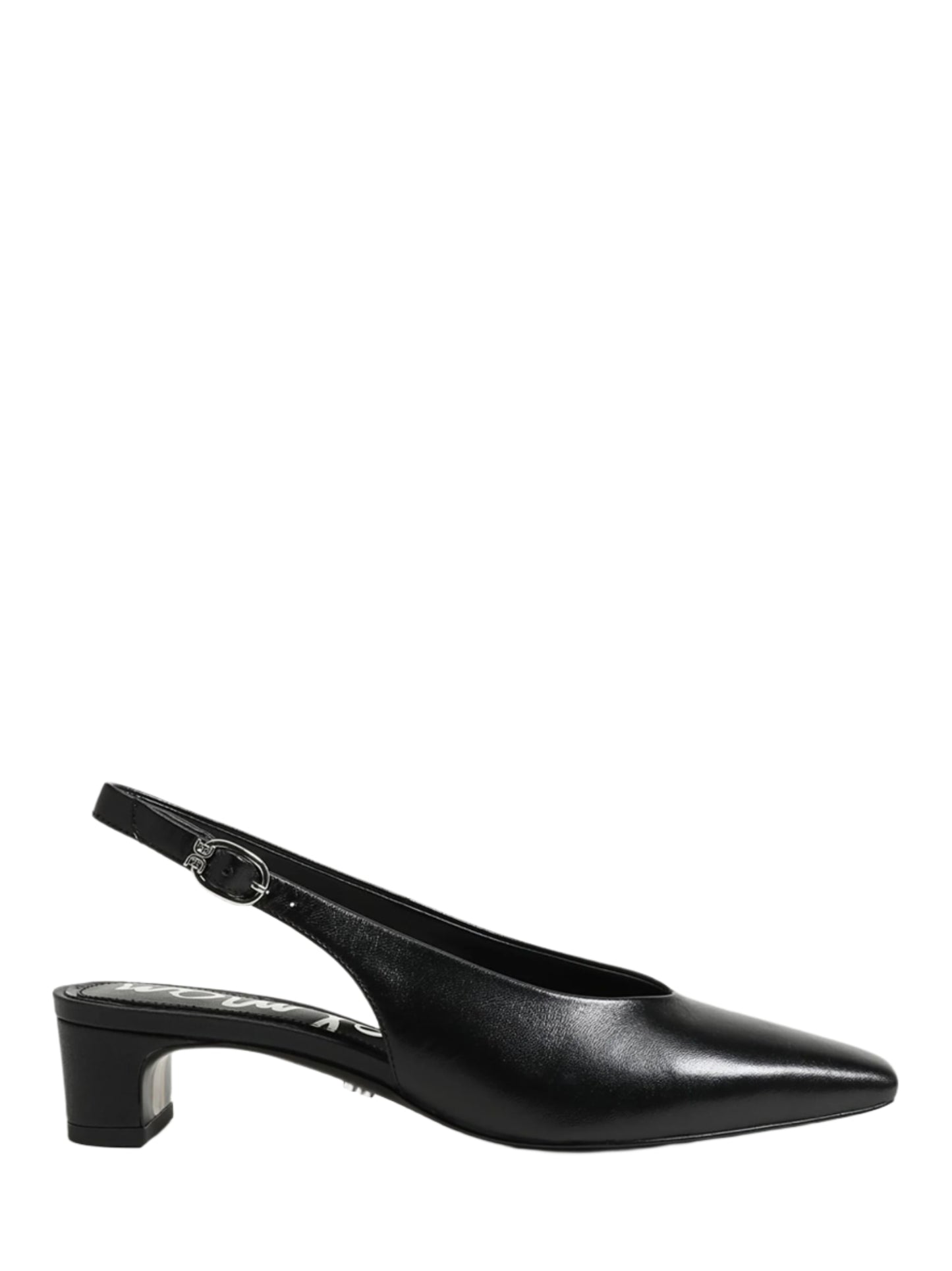 Sam Edelman Ronnie Slingback Heel in Black Leather