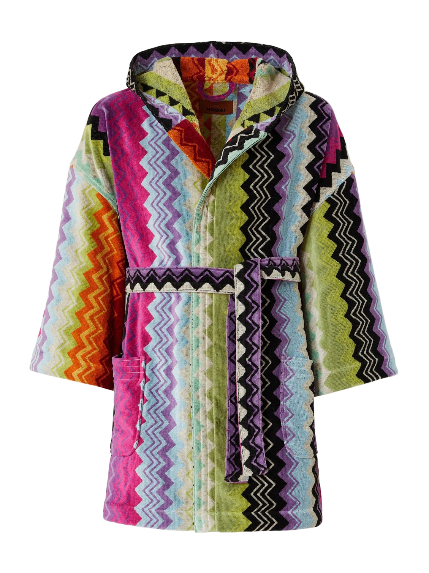 Missoni Giacomo Hooded Bathrobe in Orange