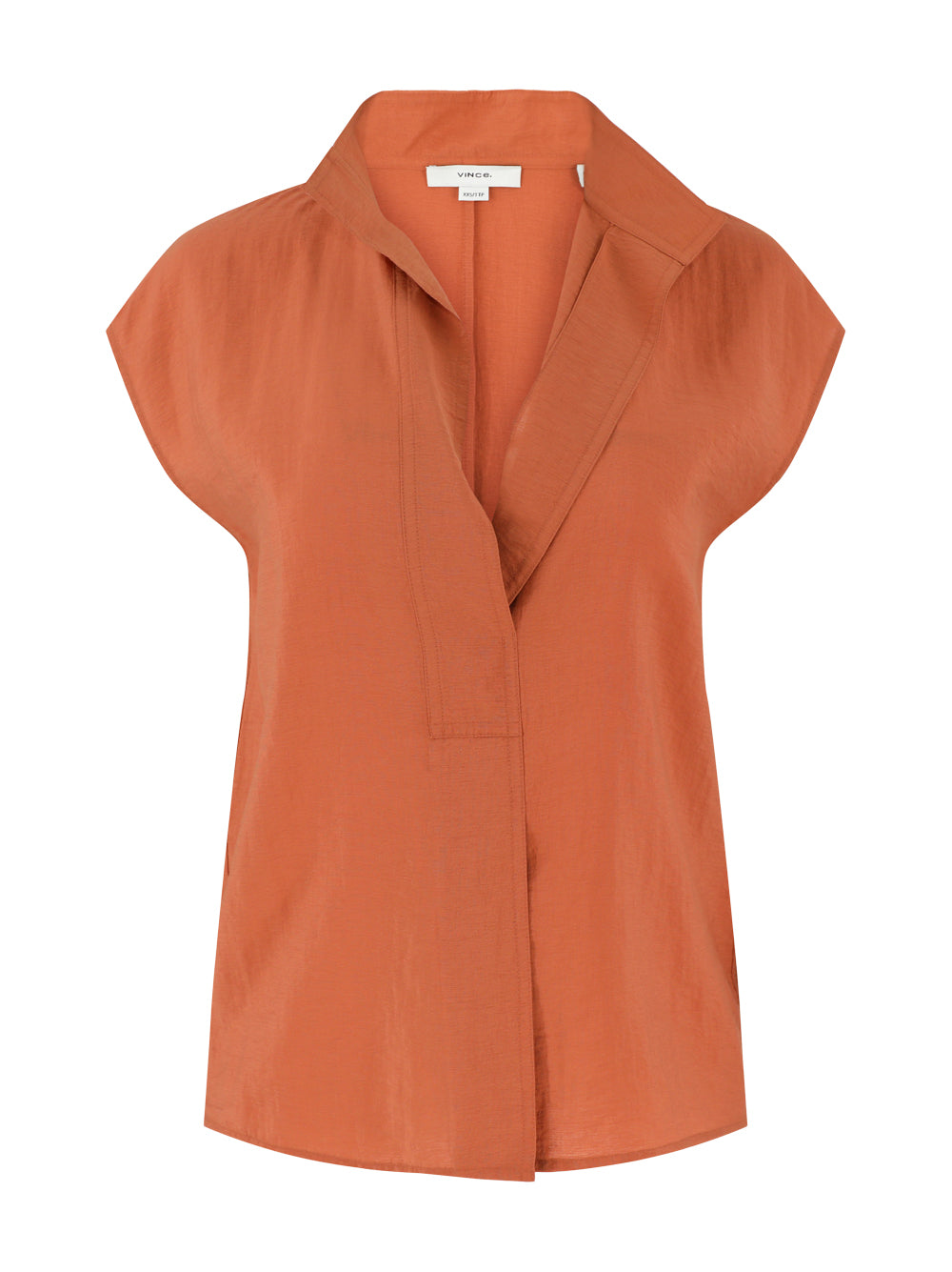 Vince Cap Sleeve Blouse in Dusk Ember