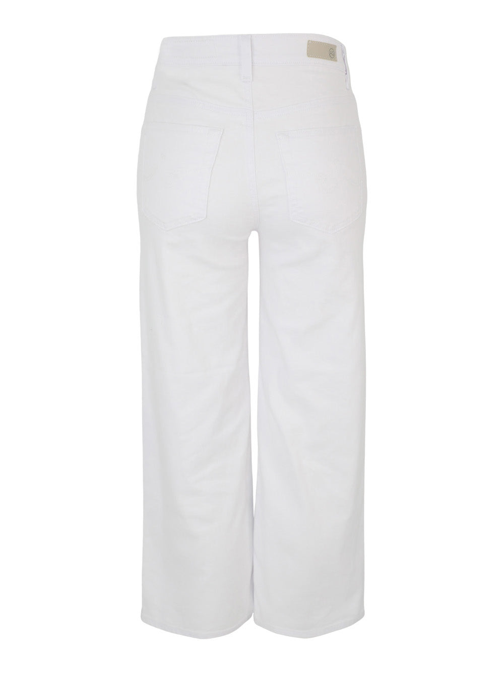 AG Jeans Saige Wide Leg Crop Jean in Gallery White