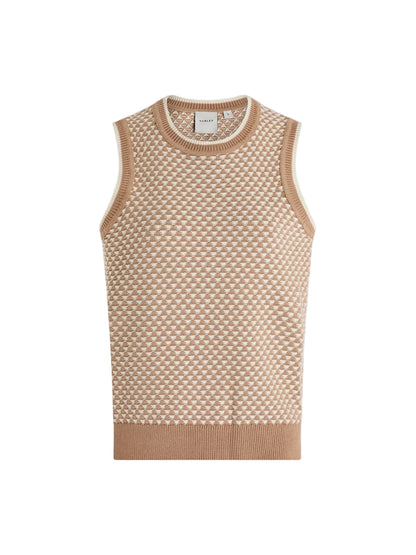 Varley Jenson Stitch Knit Tank in Light Taupe