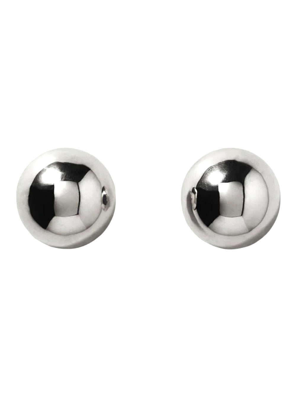 Annika Inez Hemisphere Earrings Large in Silver