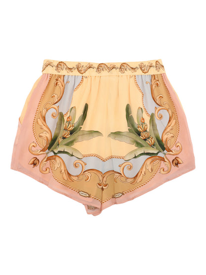 Farm Rio Multicolor Banana Royalty Kaleidoscope Shorts