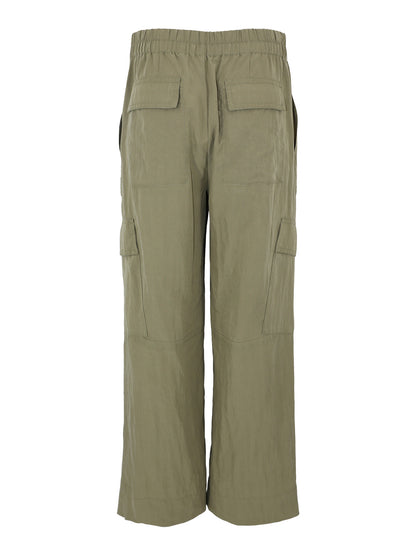 Vince Mid Rise Fluid Cargo Trouser in Earthly