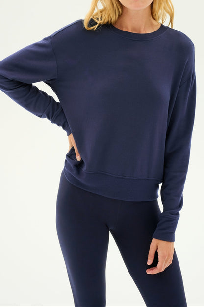 Splits59 Sonja Fleece Sweatshirt in Indigo