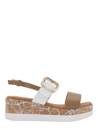 Ron White Tatiana Wedge Sandal in White