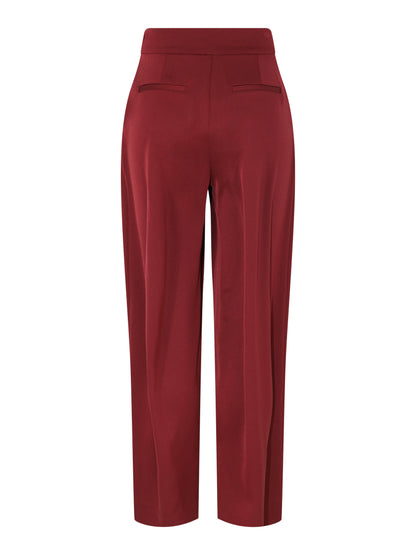 Simkhai Kyra Wide Leg Pant in Oxblood