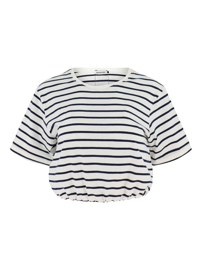 Simkhai Jojo Cropped T-Shirt in Midnight Stripe