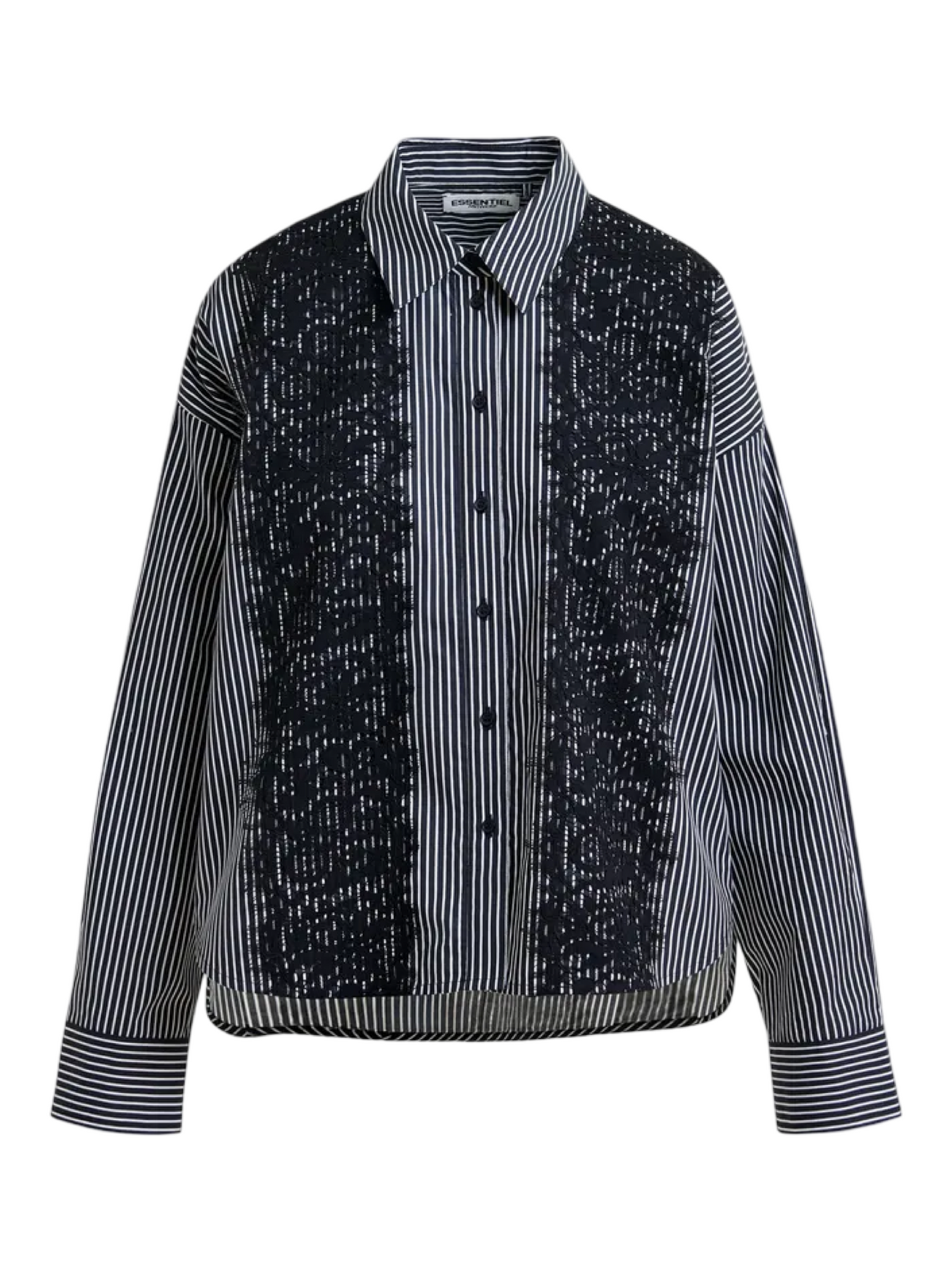 Isan lace trim shirt