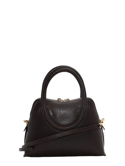 Staud Naomi Mini Satchel in Espresso