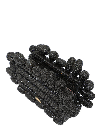 Cult Gaia Akira Clutch in Black