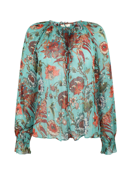 Ulla Johnson Bernadette Blouse in Garden Bloom