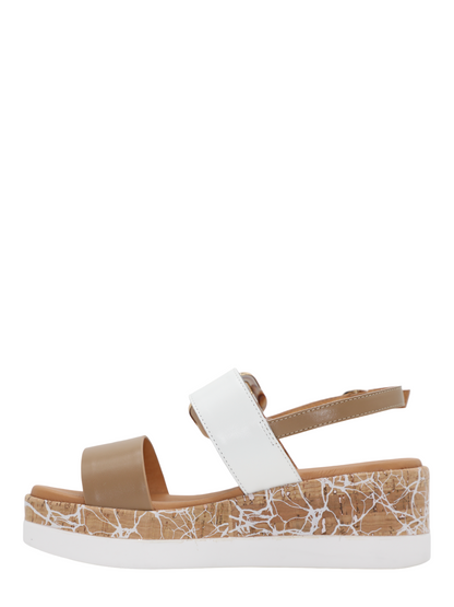 Ron White Tatiana Wedge Sandal in White