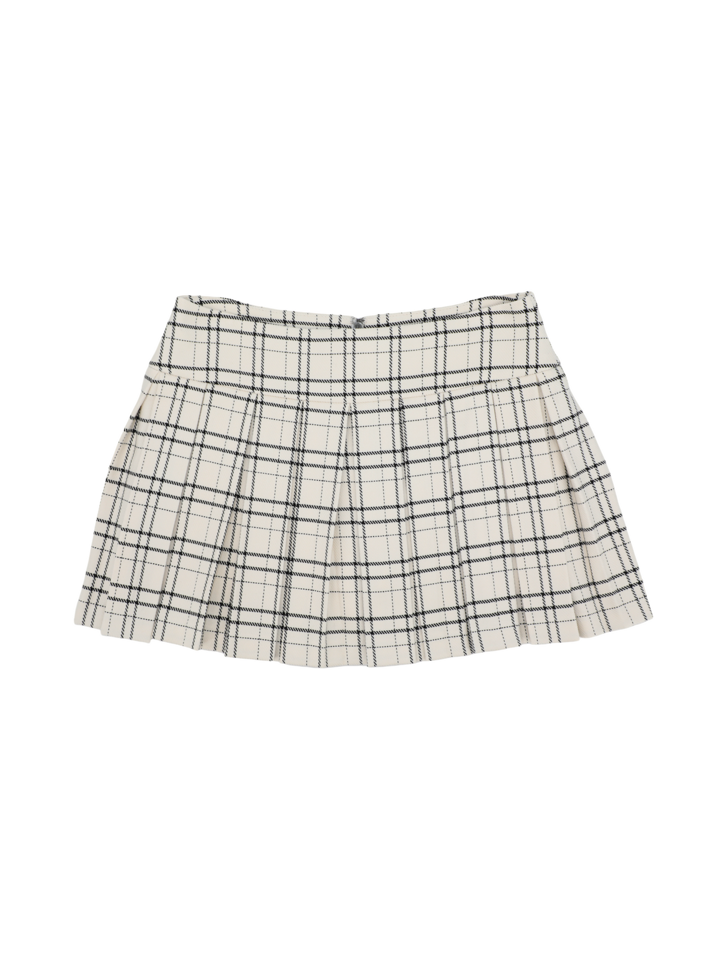 Alice + Olivia Emilie High Rise Box Pleat Mini Skort in Cool Girl Plaid