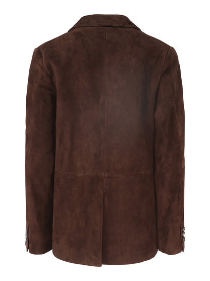 Vince Suede Blazer in Chocolate