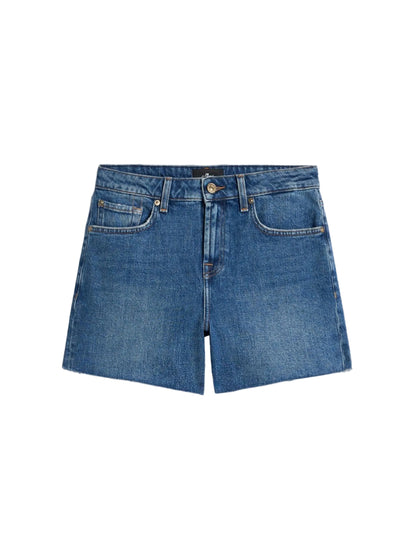 7 For All Mankind Monroe Long Shorts in Explorer