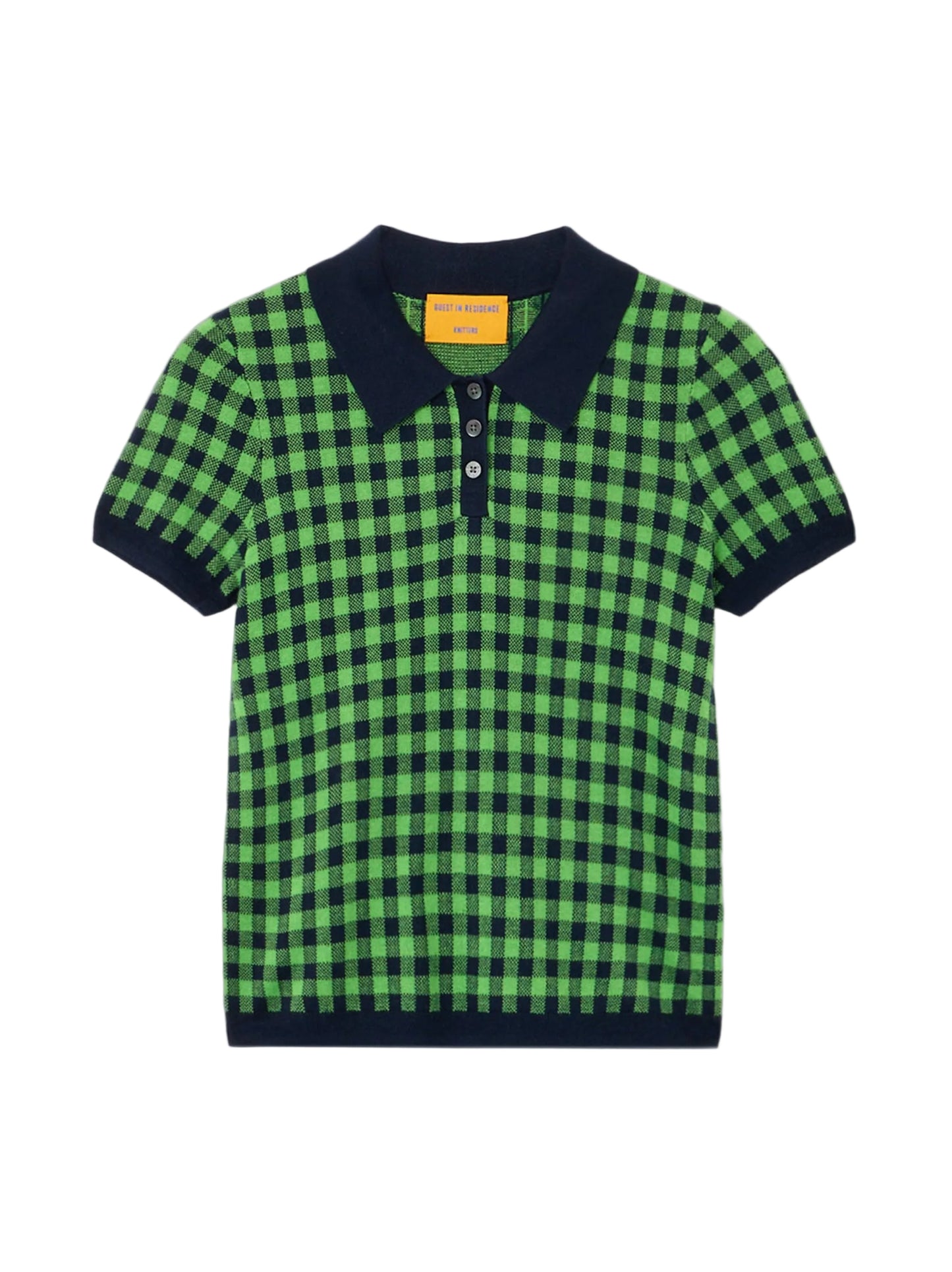 Gingham Shrunken Polo