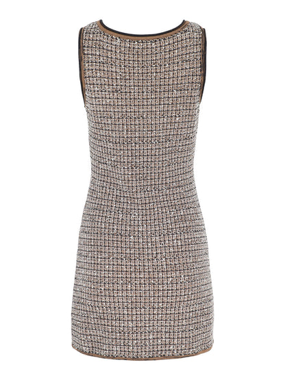 Veronica Beard Bassette Knit Dress in Acorn Multi