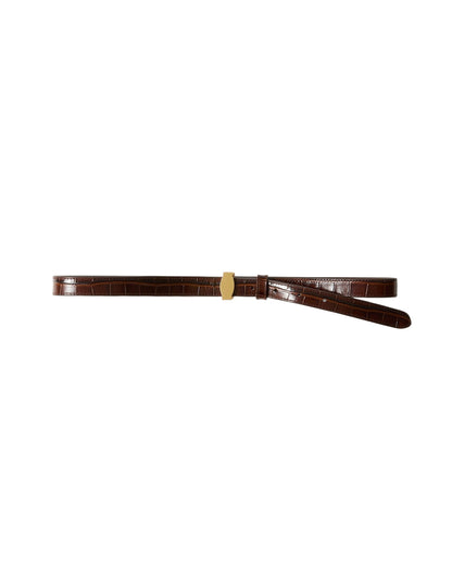 Veronica Beard Croc Embossed Dash Belt (More Colors)