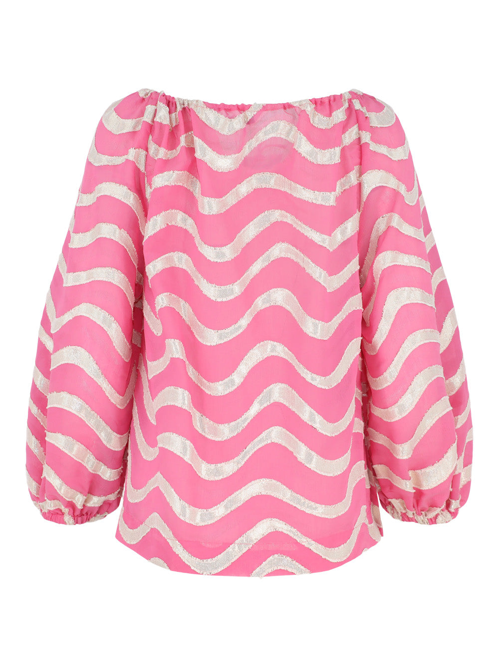 Trina Turk Sandia 2 Blouson Top in Pinku