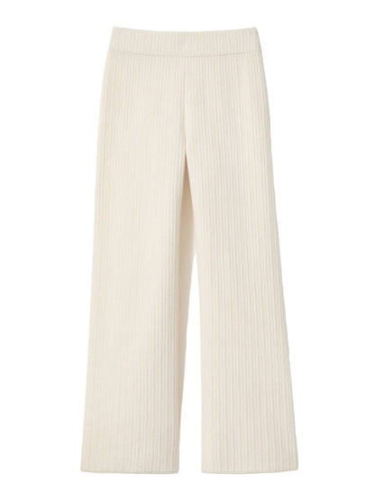 Lafayette 148 Cashmere & Finespun Voile Ankle Pant in Ivory