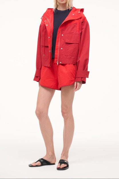 Staud Alta Jacket in Cardinal