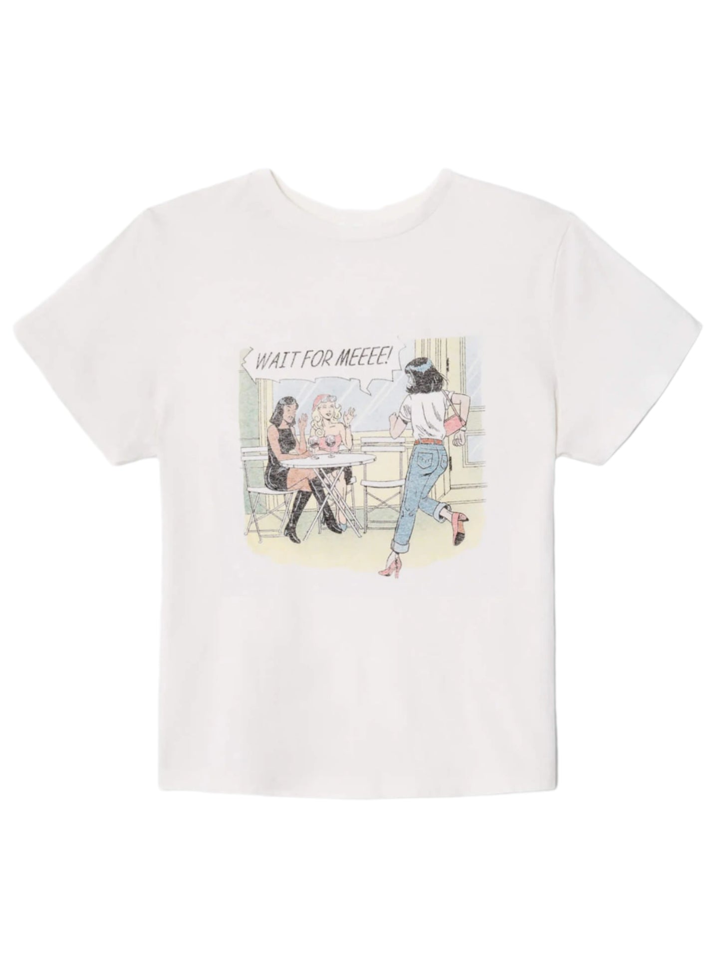 Re/Done Classic Tee Drinks in Vintage White