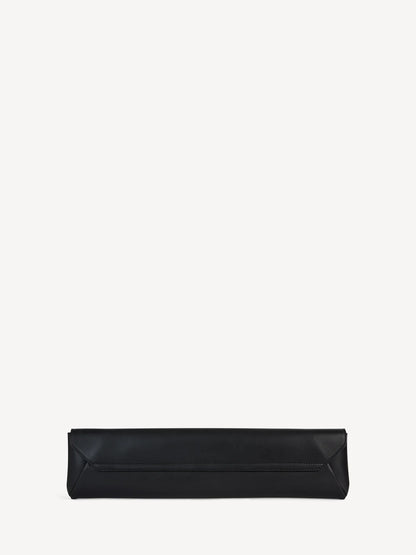 Balmain Long Clutch Bag in Smooth Leather Noir