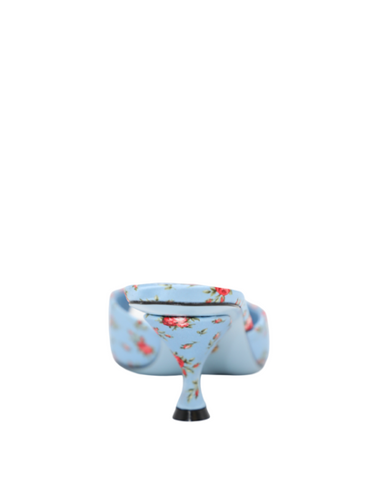 Dolce & Gabbana Keira Satin Mules with Little Roses Print