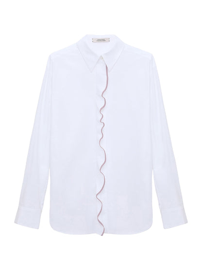 Dorothee Schumacher Pure Power Blouse in White Lilac