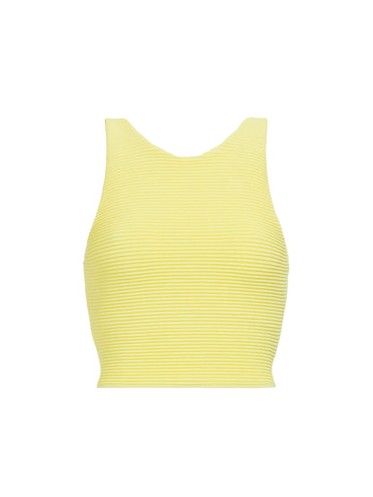 Aje Agave Knit Top in Lemon