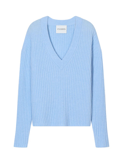 CLOSED Wool and Alpaca Mix Jumper in Powder Blue
