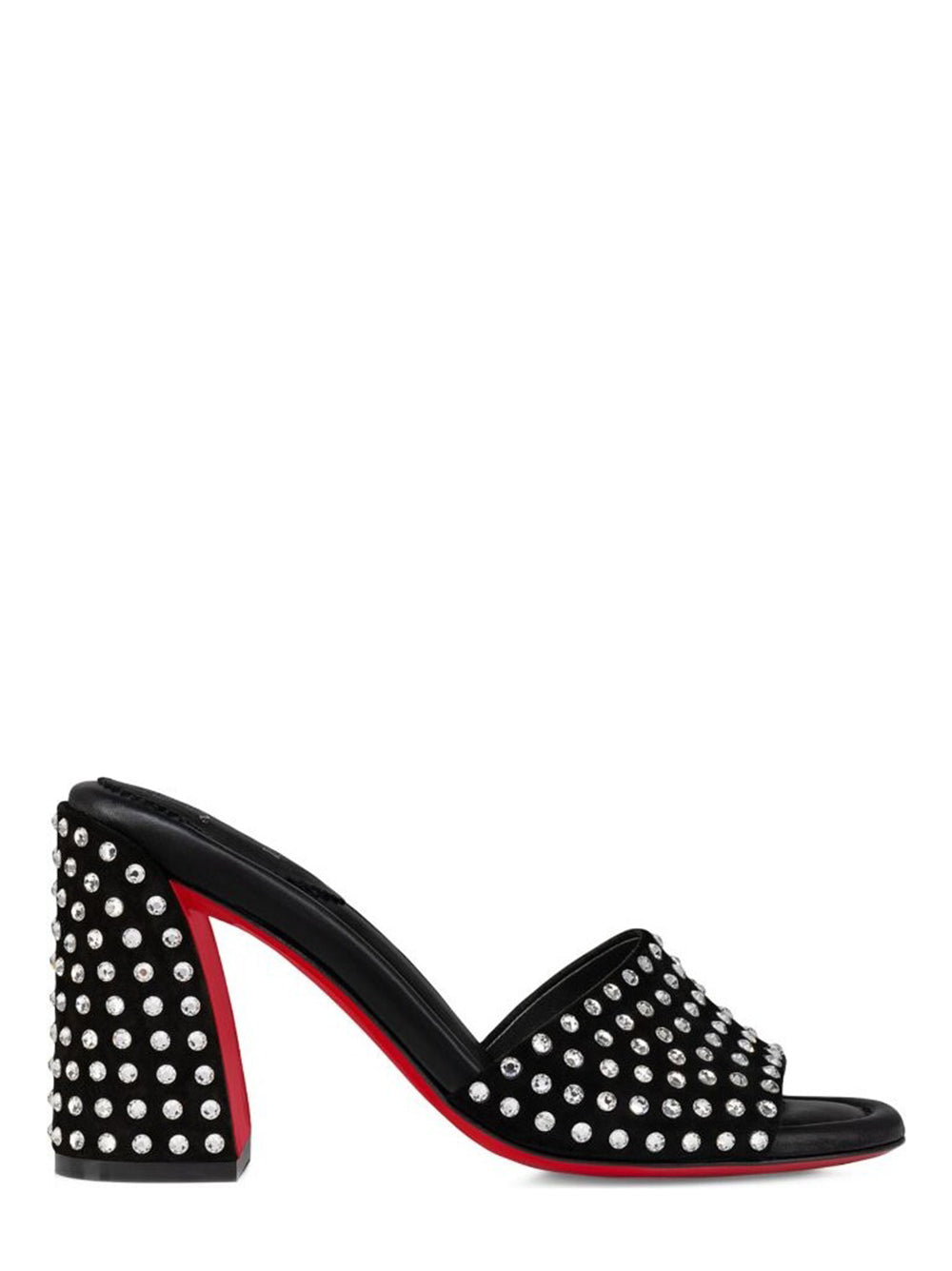 Christian Louboutin Jane Mule Strass Boum 85 in Black | In-Store Only
