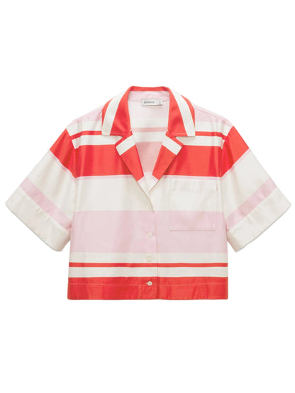 Simkhai Bailee Camp Shirt in Tulip Stripe