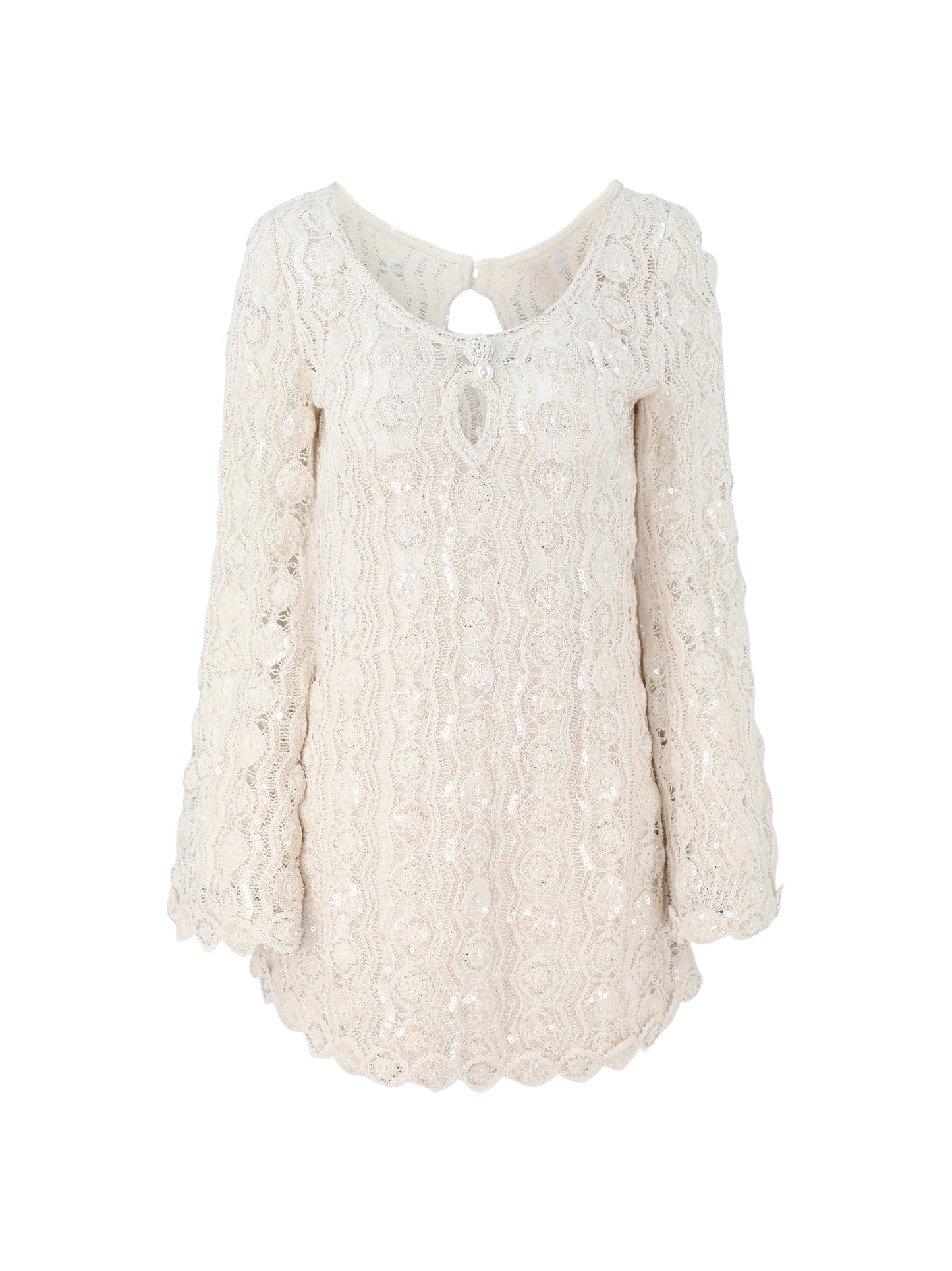 Alexis Micah Dress in Beaded Macrame