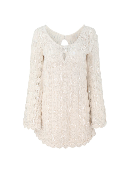 Alexis Micah Dress in Beaded Macrame