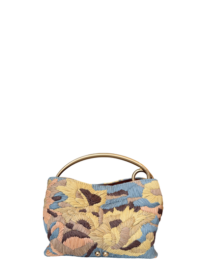 Cult Gaia Lalli Top Handle in Sunflower Multi