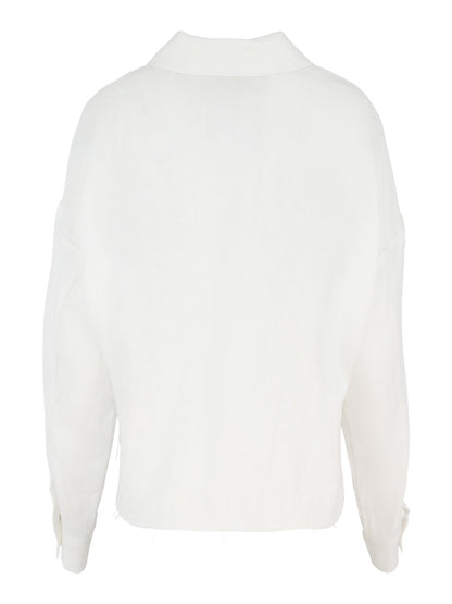 Pharaoh Esme Shirt in French Linen White