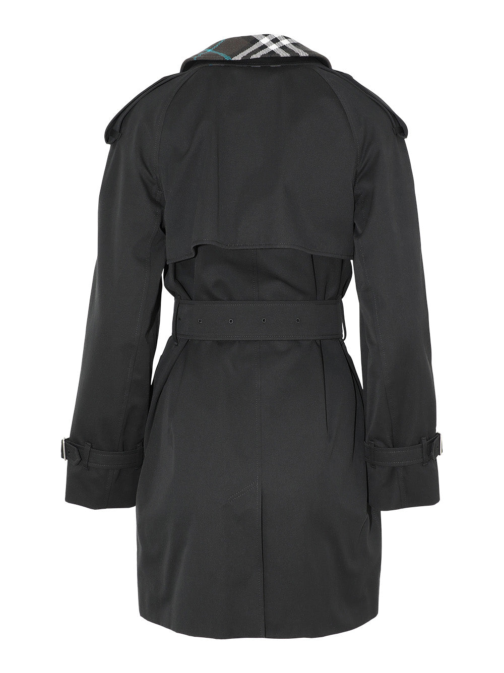 Burberry Short Trench Coat in Black