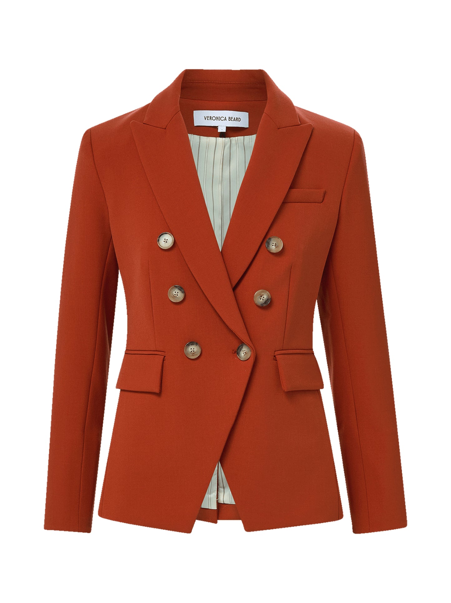 Veronica Beard Miller Dickey Jacket in Carnelian Red