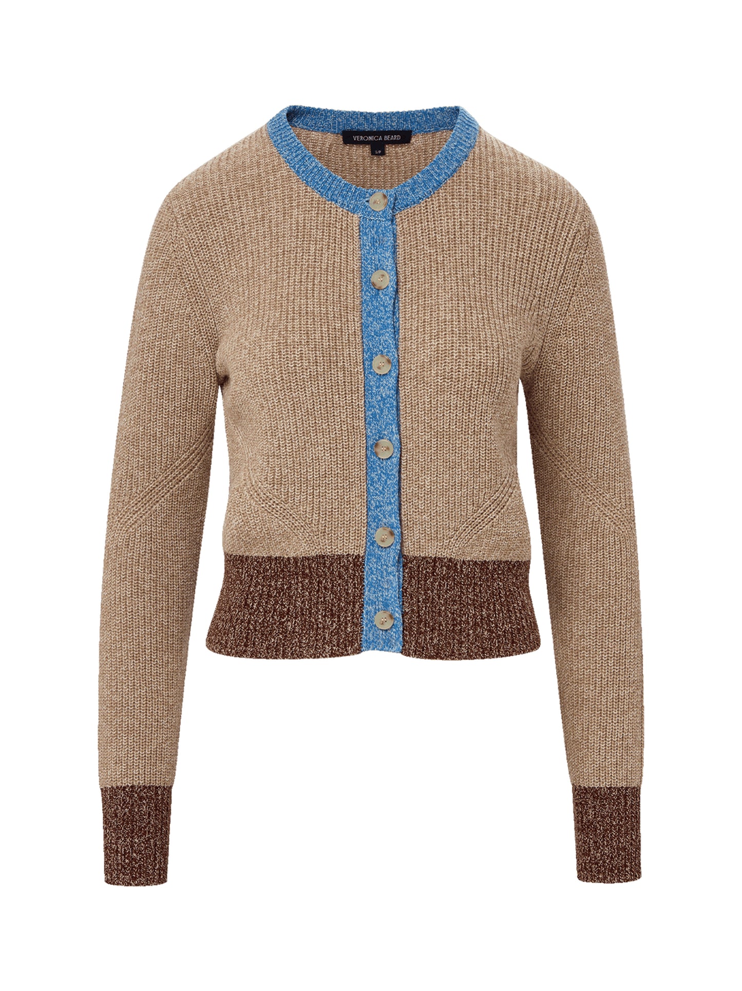 Veronica Beard Ibra Cardigan in Oatmeal Multi