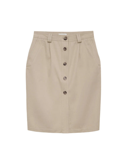 Anine Bing Zaire Skirt in Oatmeal